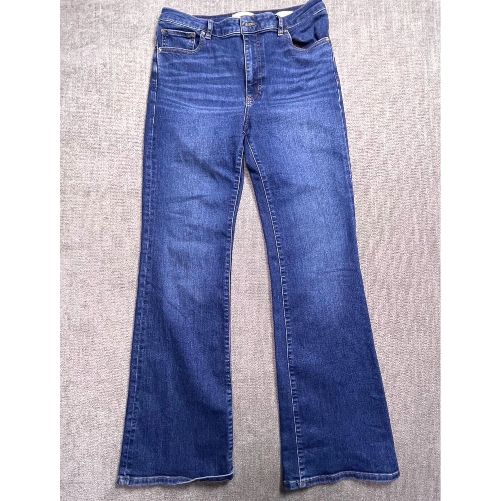 Frame The Reboot Bootcut Jeans Womens 30 Blue Denim Cotton High Rise Pockets